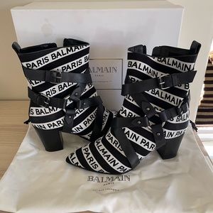 WORN BALMAIN BOOTIES EU 37 // US 7